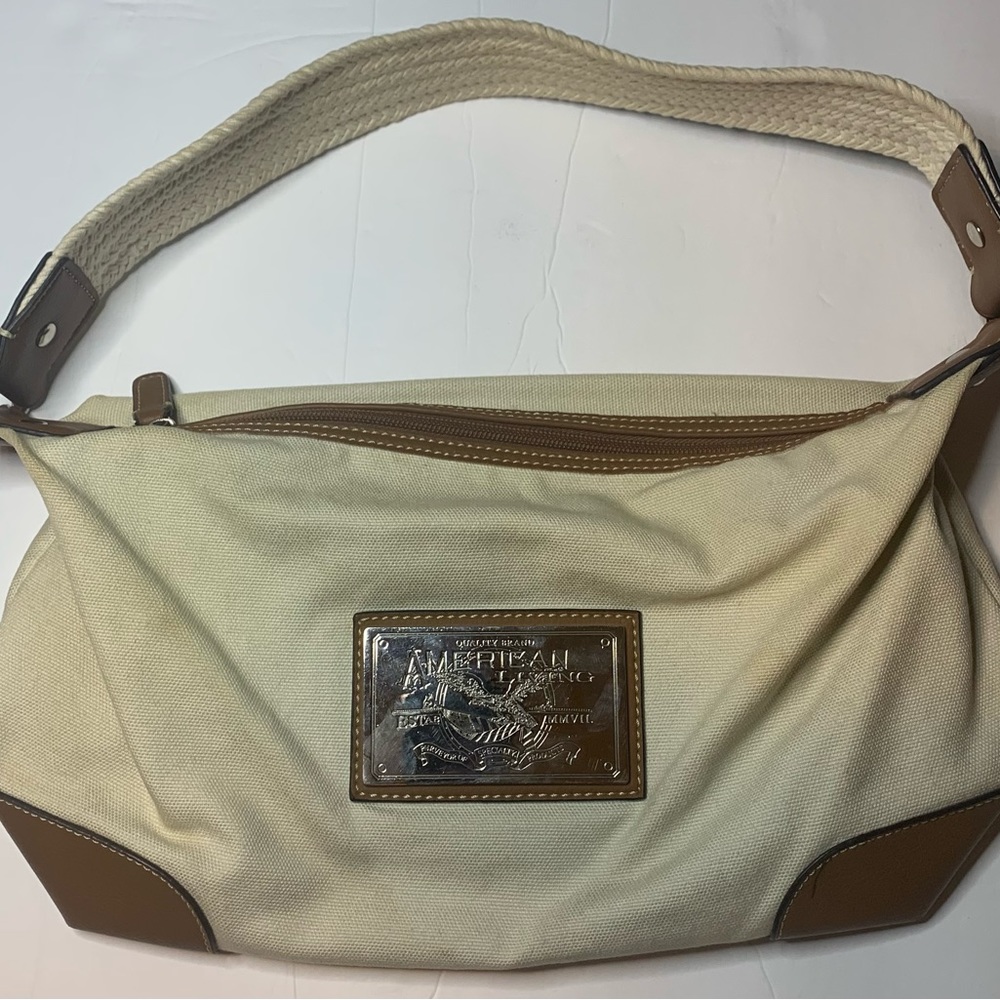 American Living Handbag- Tan & Brown Great Pre-Owned Condition